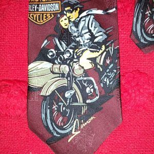 ~ Harley Davidson Tie ~ "Vintage Harleys"